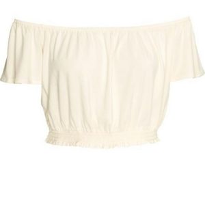 H&M x Coachella Off the Shoulder Crop Top
